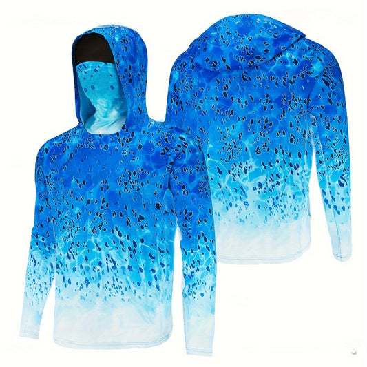 Men's UV Sun Protection Fishing Shirt Long Sleeve Hoodie