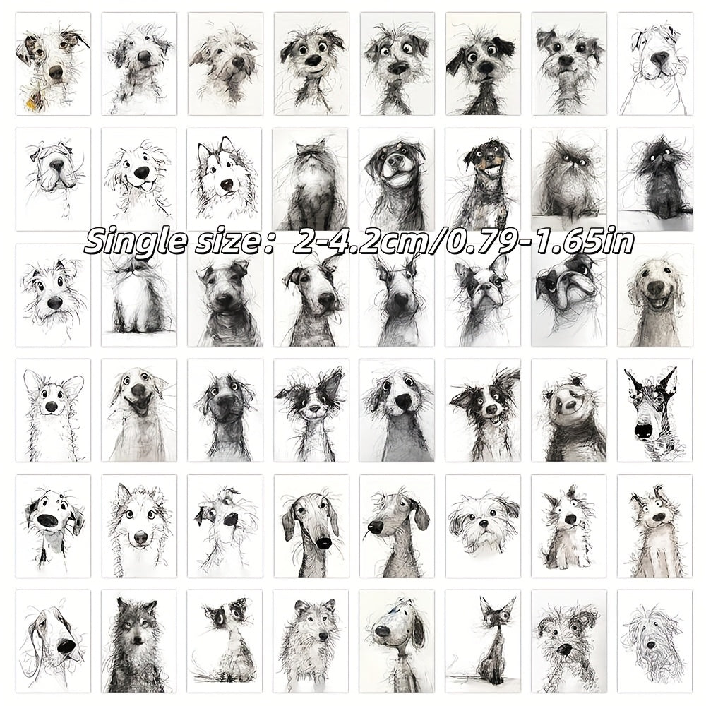 100pcs Vintage Animal Stickers Waterproof Self Adhesive