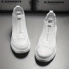 Men's Platform Slip on Boots Casual Shoes Slip Resistant Outsole