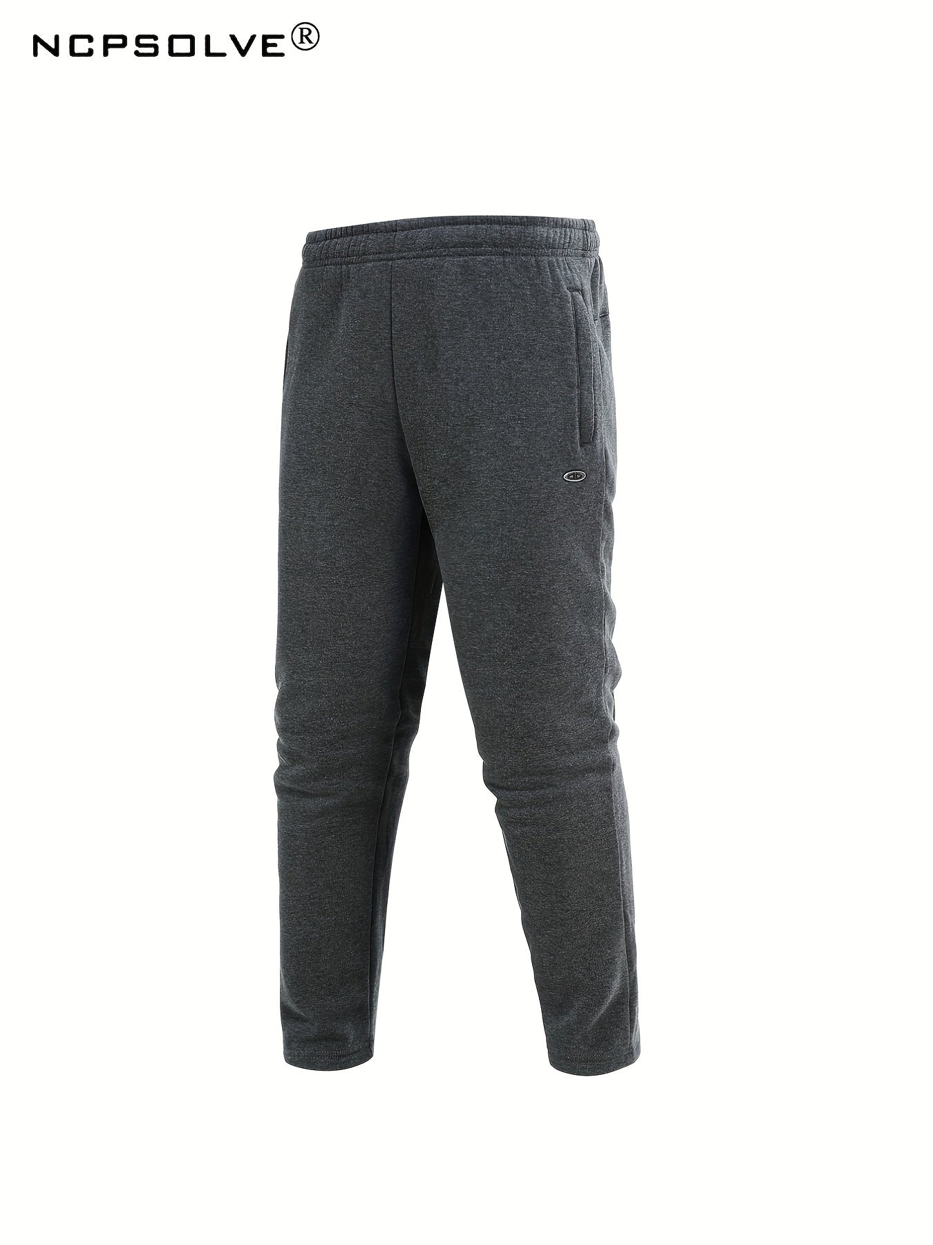 Men's Thick Hooded Jacket and Stretch Pants Sports Suit