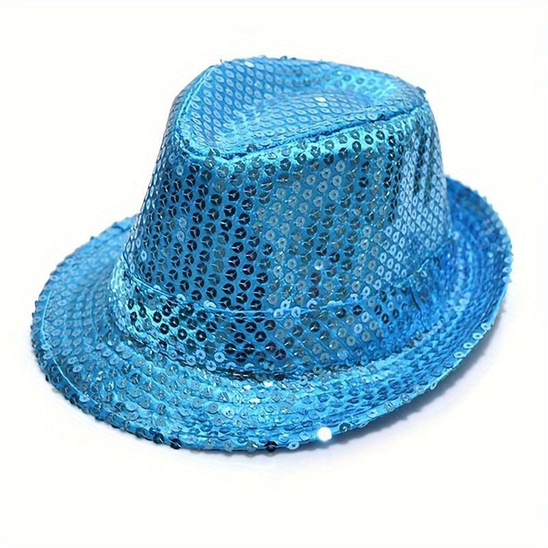 Sequins Top Hat Performance Dance Hat Decoration Holiday Dress Educational Gift