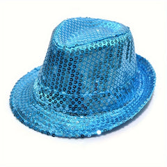 Sequins Top Hat Performance Dance Hat Decoration Holiday Dress Educational Gift
