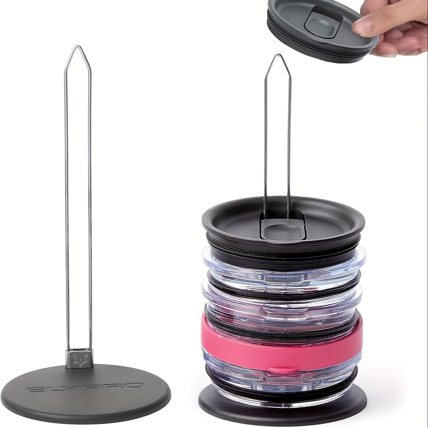 Silicone Cup Cover Storage Rack Desktop Holder