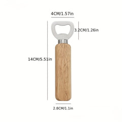 5pcs Portable Wooden Handle Beer Soda Bottle Opener Bar Accessories