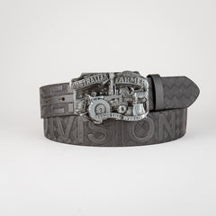 Men's Retro Tractor Pattern Buckle Belt For Outdoor Party