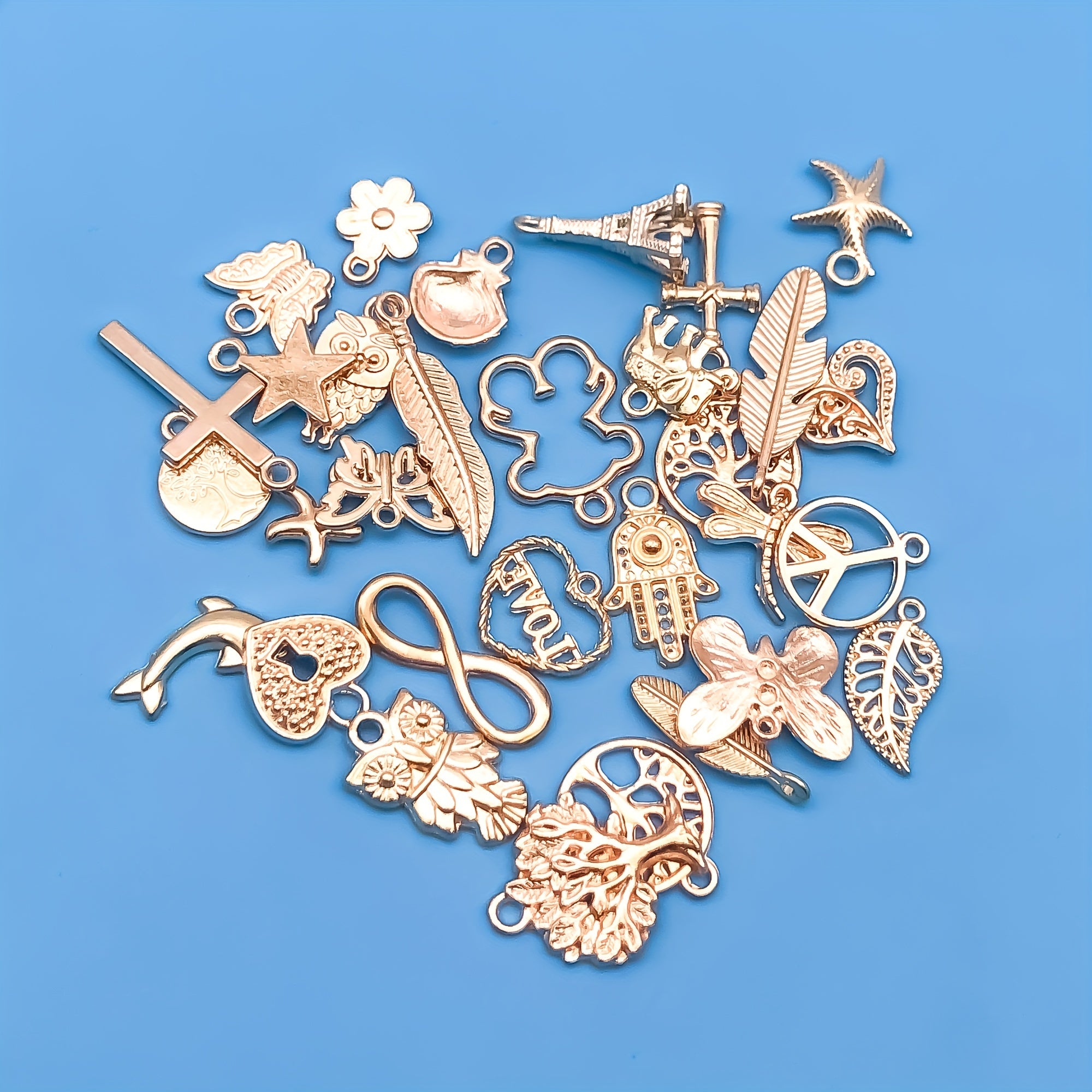 30pcs Zinc Alloy Tree Of Life Charms Pendants for DIY Jewelry Making
