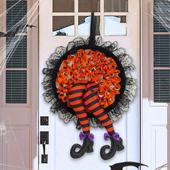 Halloween Wreath Witch Leg Hanging Ornament
