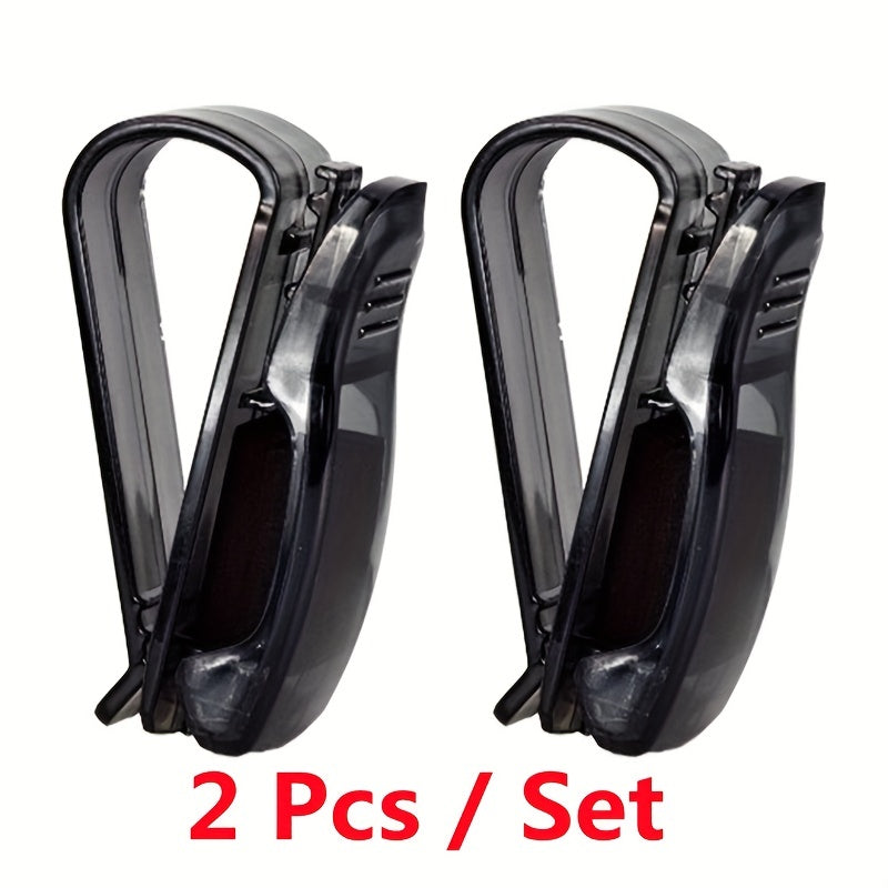 2pcs Car Sun Visor Sunglasses Holder Pen Case Box