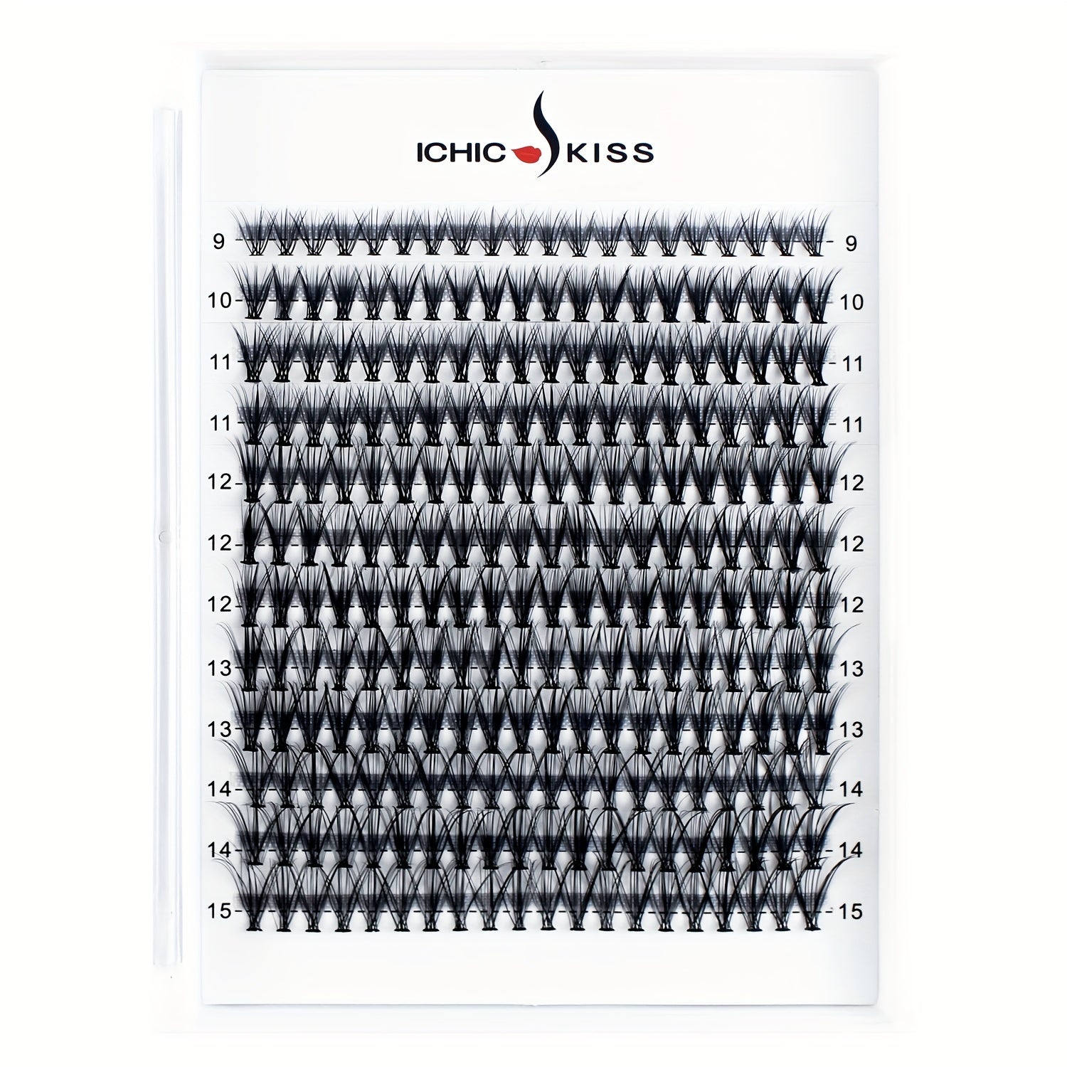 240pcs Cluster Lashes D Curling Long Individual Lashes Faux Mink False Eyelashes