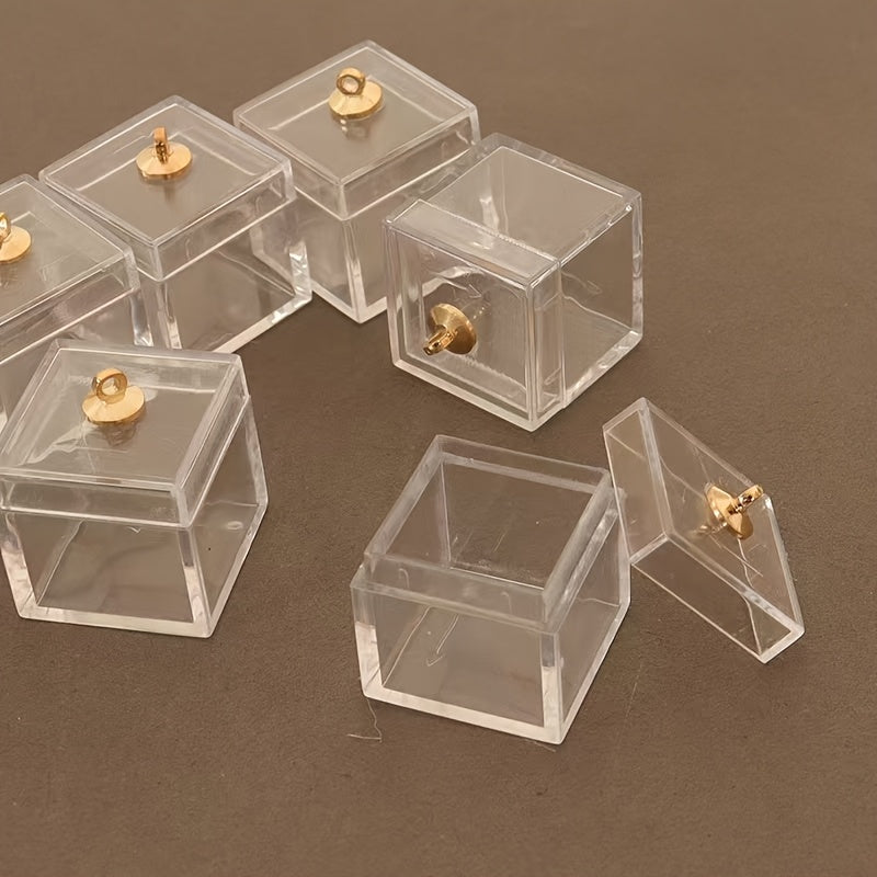 1pc Dollhouse Food Play Transparent Display Box Model Accessory