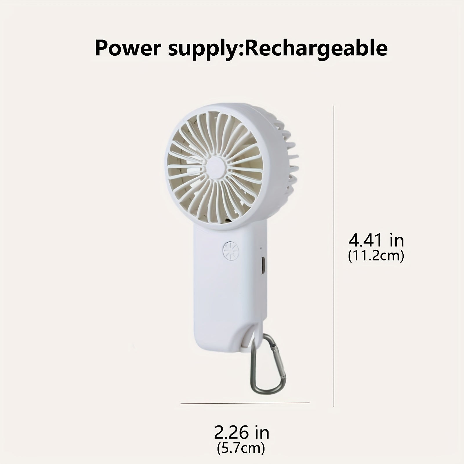 Handheld Mini Fan Pocket Portable USB Charging Mini Fan
