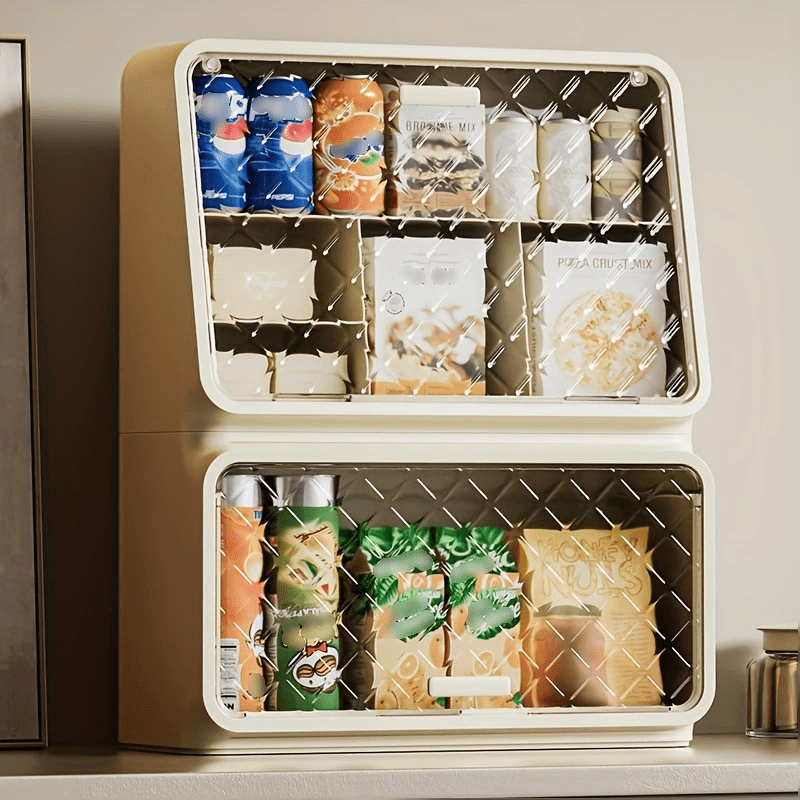 Desktop Coffee Cup Storage Rack with Dustproof Door