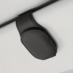 Magnetic Leather Sunglasses Holder for Car Interior