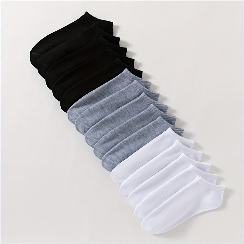 15 Pairs Soft & Lightweight Low Cut Ankle Socks Women's Stockings