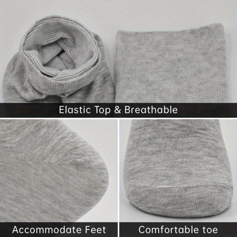 6 Pairs Diabetic Socks for Men & Women, Extra Roomy Toe Seams, Non Binding Top