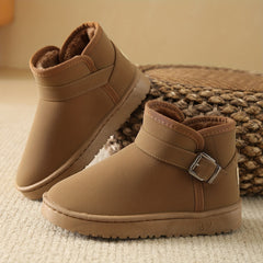 Women's Waterproof Snow Boots Faux Fur Lined Non-slip Platform Short Boots