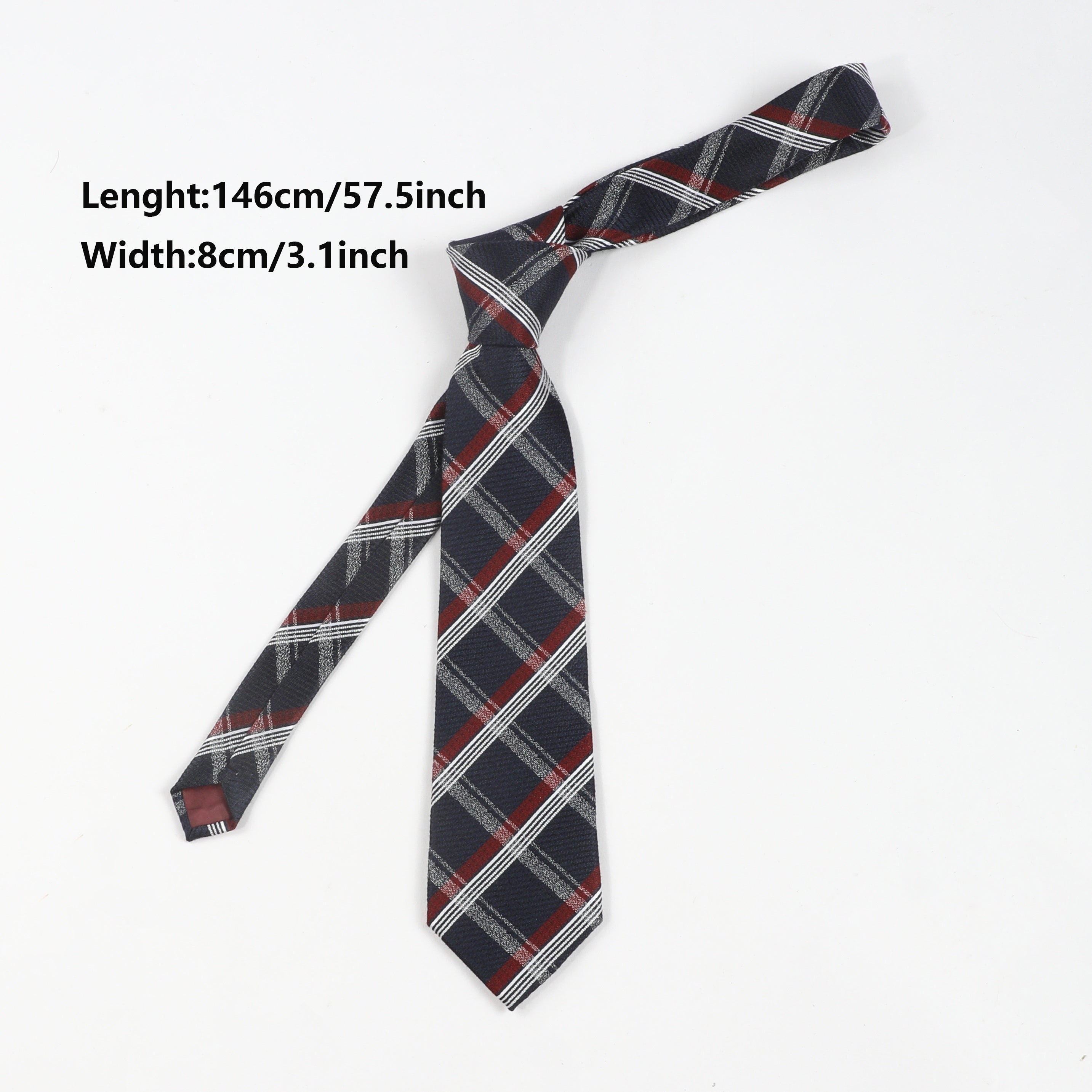 Men's Cross Stripe Line Encryption Thickened Business Daily Tie