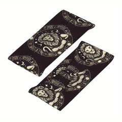 Lion Zodiac Headband Sweat Wicking Stretchy Polyester Yoga Gym Running