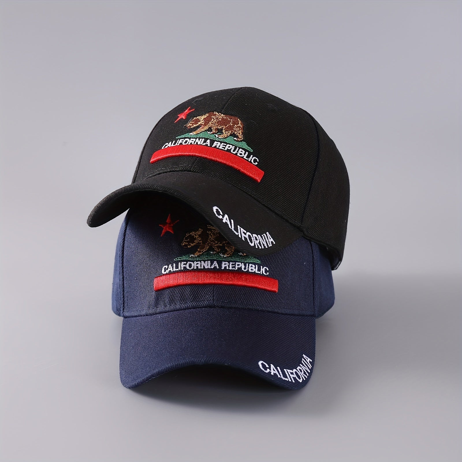 California Republic Baseball Cap Embroidery Unisex Anime Sun Hat