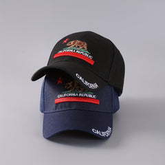 California Republic Baseball Cap Embroidery Unisex Anime Sun Hat