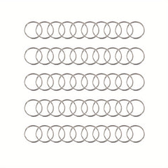 20 50 100pcs Silver Keychain DIY Key Ring Jewelry Accessories Split Ring
