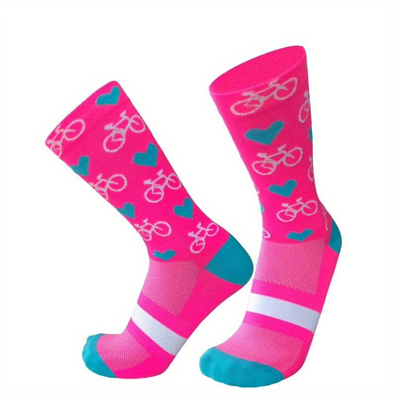 Pro Cycling Socks Men Women Compression Road Mountain Cycling