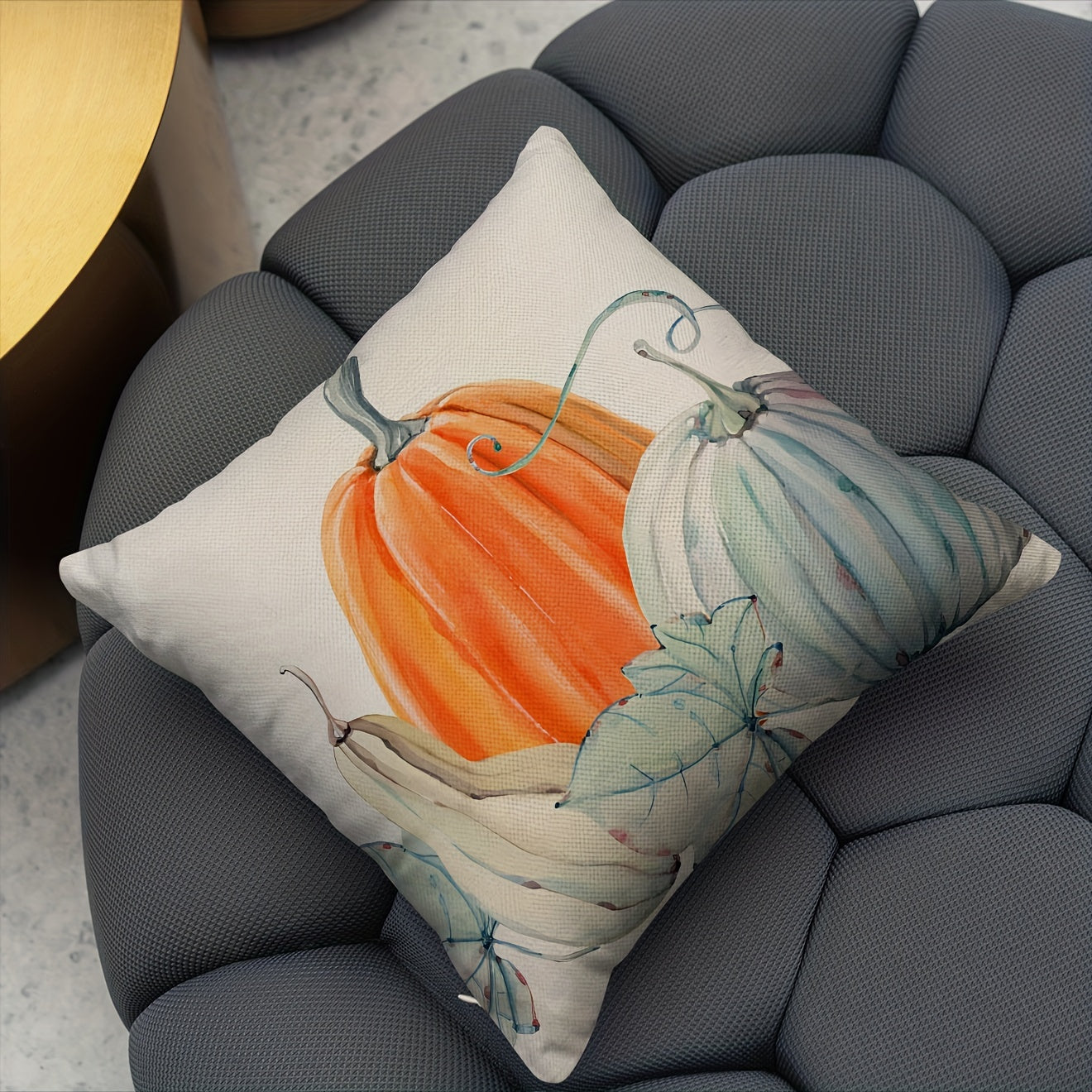 Thanksgiving Throw Pillow Covers - Fall Decor Single Sided Printed Pillowcase