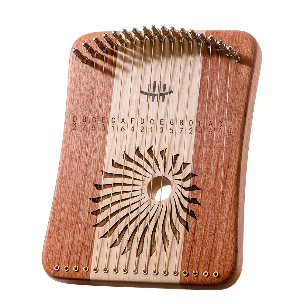 Prof Leyaqin Harp Lyre 17 31 String Maple Zambian Pear Finger Thumb Piano