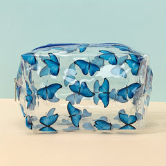 Butterfly Clear Makeup Bag Cosmetic Toiletry Make Up Bag