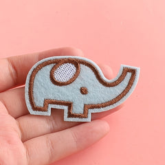 6pcs Girls Cartoon Elephant Bee Embroidered Emblem Badge DIY Decorative Accessor