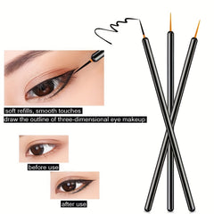 50Pcs Disposable Eyeliner Makeup Brushes Fine Nylon Hair Beauty Make Up Brush