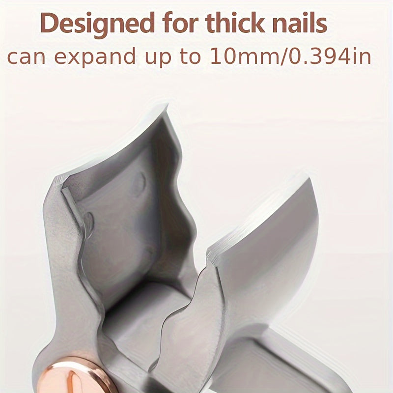 Crocodile Shaped Nail Clipper & File Set, High Steel, Portable & Ultra-thin