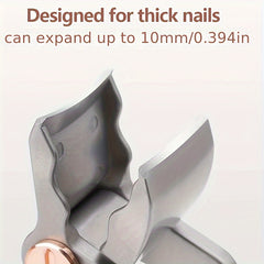 Crocodile Shaped Nail Clipper & File Set, High Steel, Portable & Ultra-thin