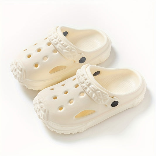 Girls Solid Breathable Clogs Lightweight Anti Slip Indoor Outdoor Shoes