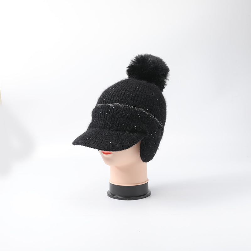 Winter Thick Hat Windproof Ear Protection Knitted Hat Beanie Hat
