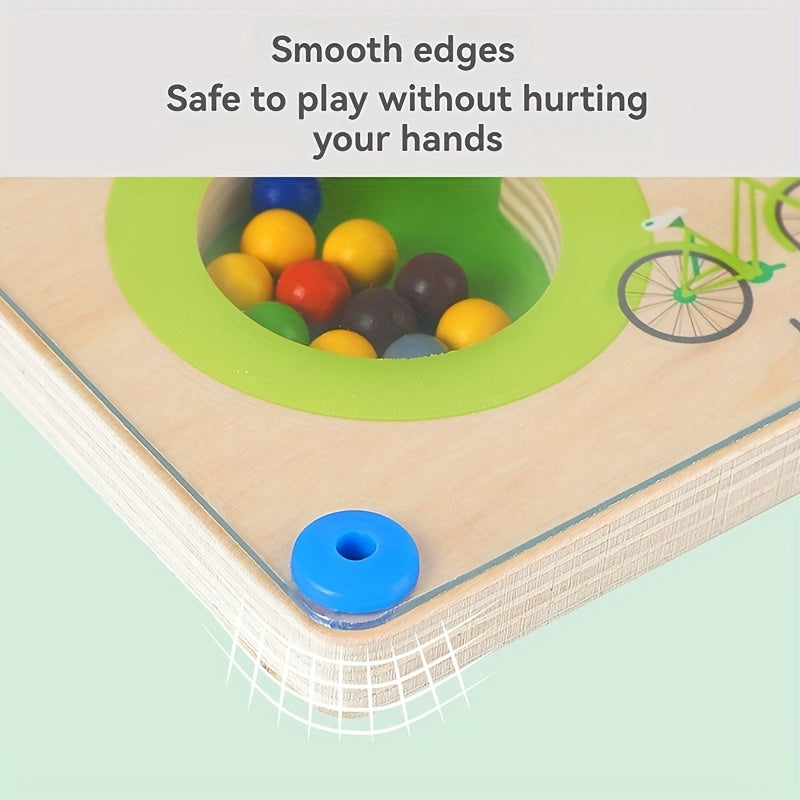 Magnetic Bead Walking Game Traffic Maze Toy Colorful Educational Gift