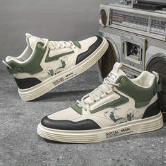 Men's Tide Print Lace Up Sneakers in Assorted Colors