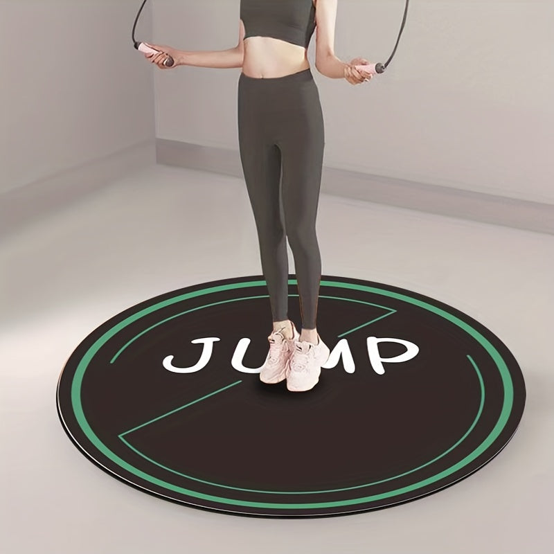 Round Mute Fitness Mat for Pilates Yoga Skipping Rope