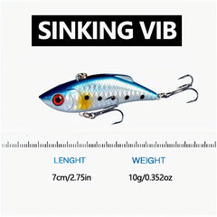 VIB Fishing Lure 10g Hard Bait High Bass Crankbait Outdoor Fishing Tackles