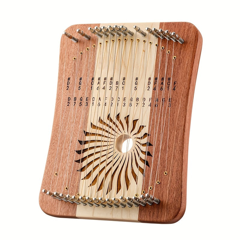Prof Leyaqin Harp Lyre 17 31 String Maple Zambian Pear Finger Thumb Piano