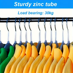 Large Clothes Storage Closet with Side Pockets - Easy Assembly Wardrobe