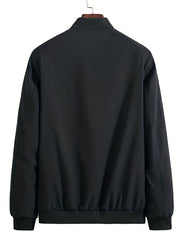 Men's Fleece Casual Loose Baseball Jacket