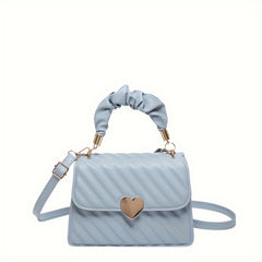 Textured Pleated Shoulder Bag for Women