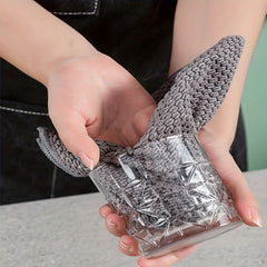 10pcs Waffle Square Plaid Dish Cloths Soft Absorbent Towels