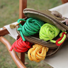 4pcs Reflective Windproof Ropes With Adjustment Buckle for Camping Tent