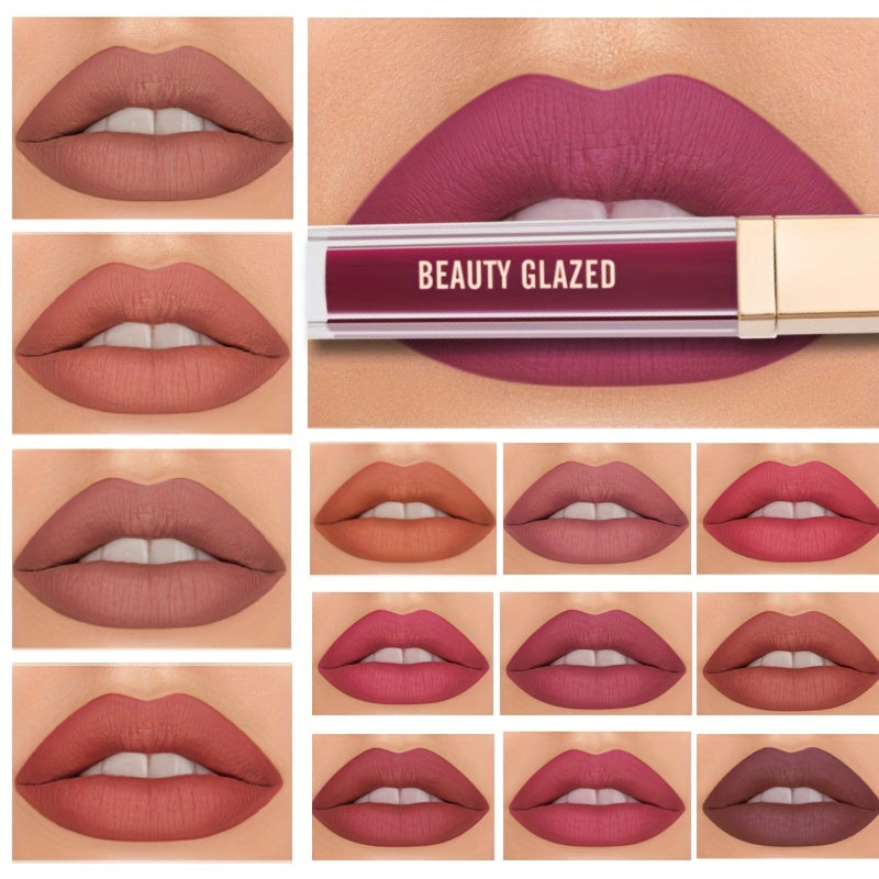 Matte Velvet Lipstick 15 Colors Waterproof Long Lasting