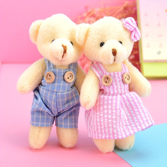 Teddy Bear Charm Plush Toy Keychain Backpack Bag Pendant Accessory Keychain