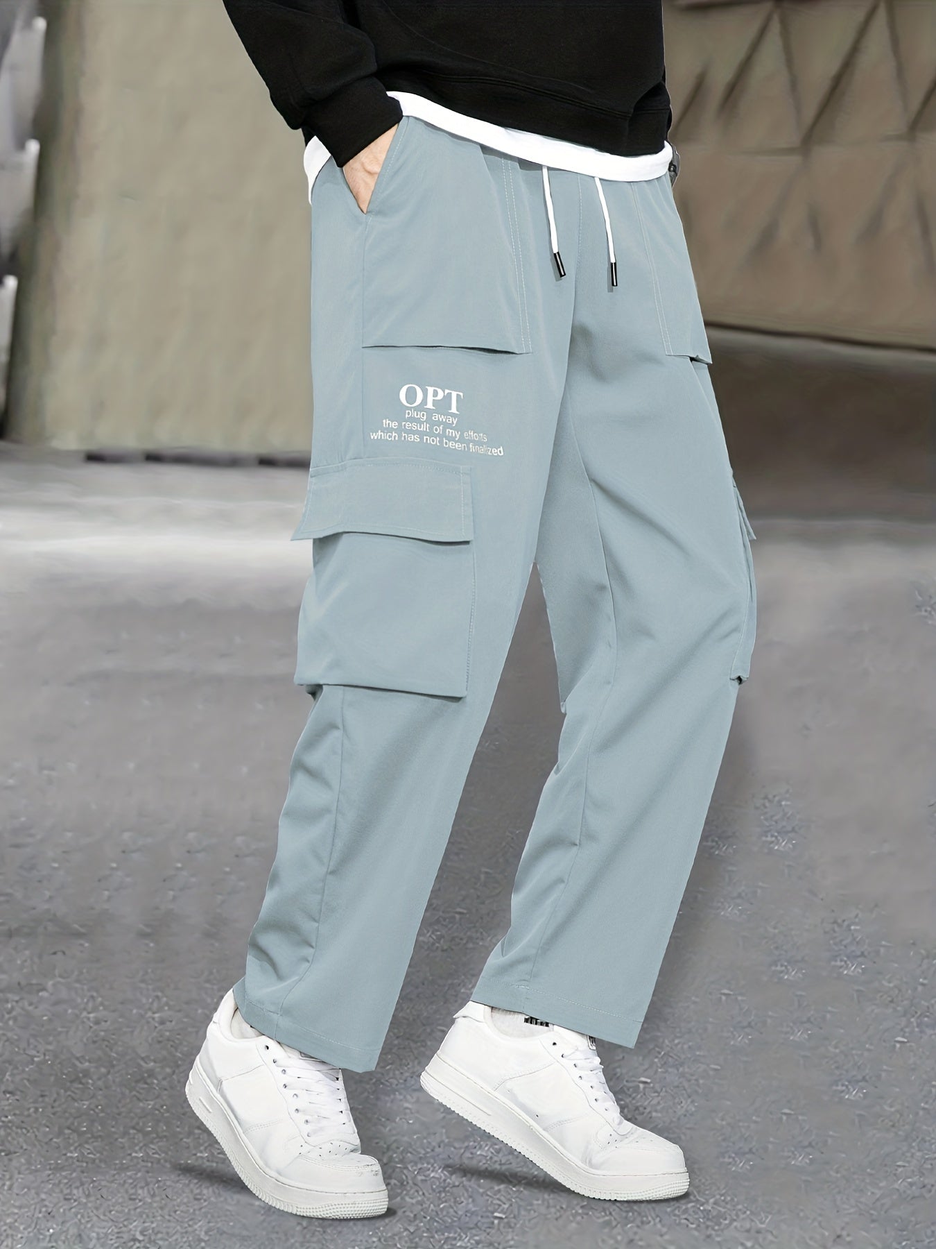 Men's Relaxed Fit Cargo Pants with Pockets