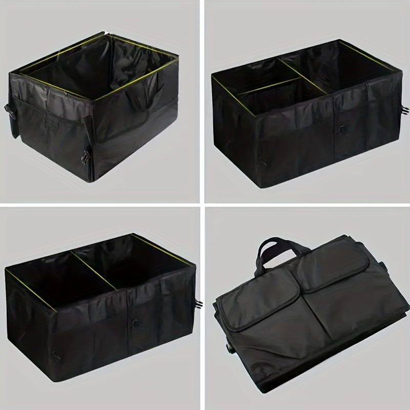 Car Folding Storage Bag Oxford Cloth Organizer Car Interior Grocery Box