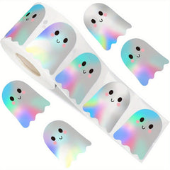 Halloween Boo Laser Holographic Sticker Roll